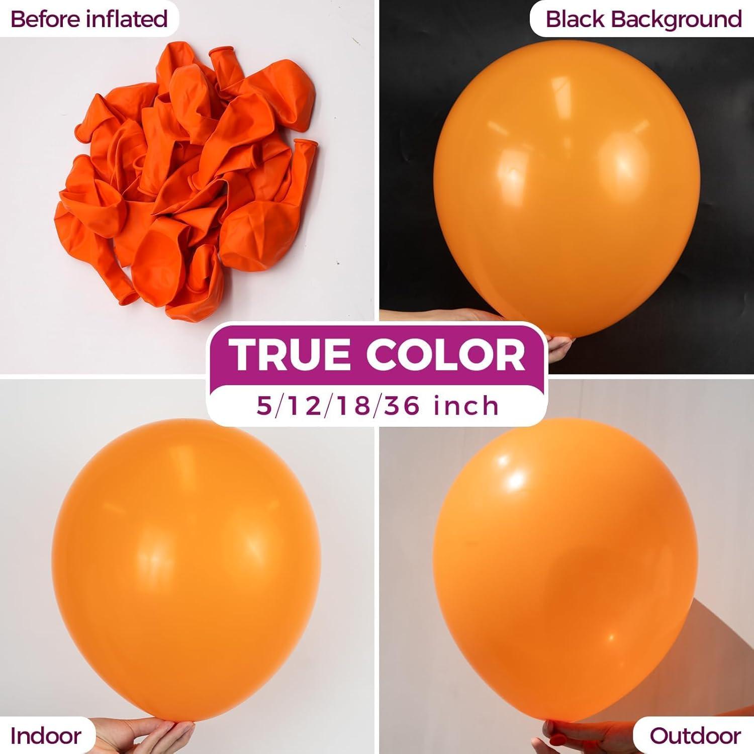 imageBezente Ivory White Balloons Latex Party Balloons 100 Pack 12 inch Round Helium Cream Beige Balloons for Wedding Birthday Gender Reveal Easter Tea Boho DecorationsA0112orange
