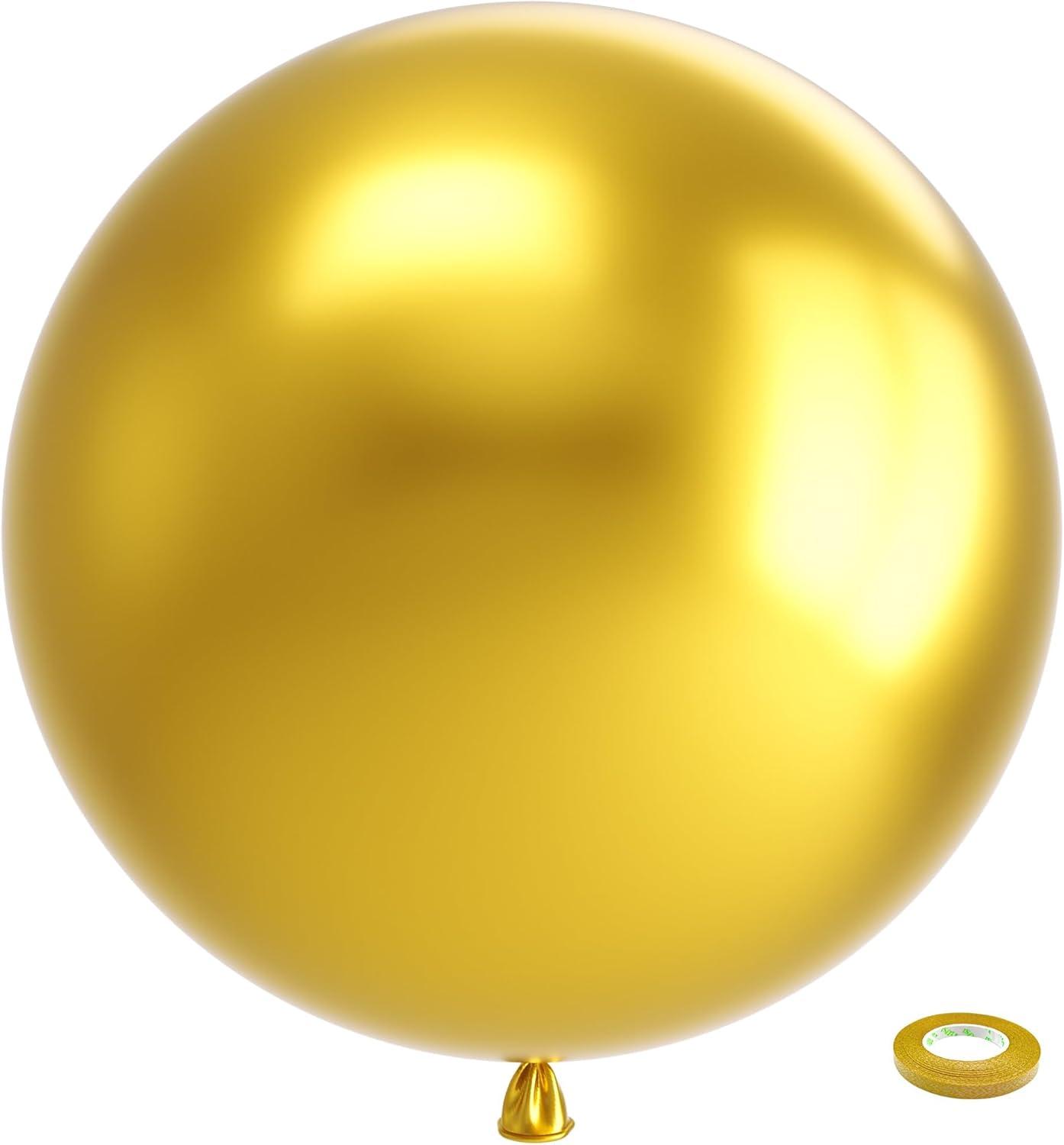 imageBezente Ivory White Balloons Latex Party Balloons 100 Pack 12 inch Round Helium Cream Beige Balloons for Wedding Birthday Gender Reveal Easter Tea Boho DecorationsB002metallic Gold