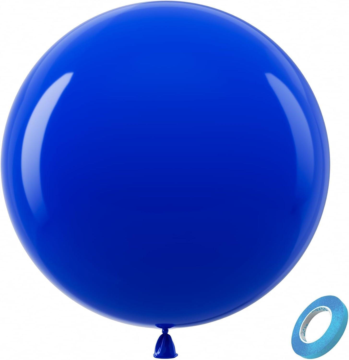 imageBezente Ivory White Balloons Latex Party Balloons 100 Pack 12 inch Round Helium Cream Beige Balloons for Wedding Birthday Gender Reveal Easter Tea Boho DecorationsA0075royal Blue