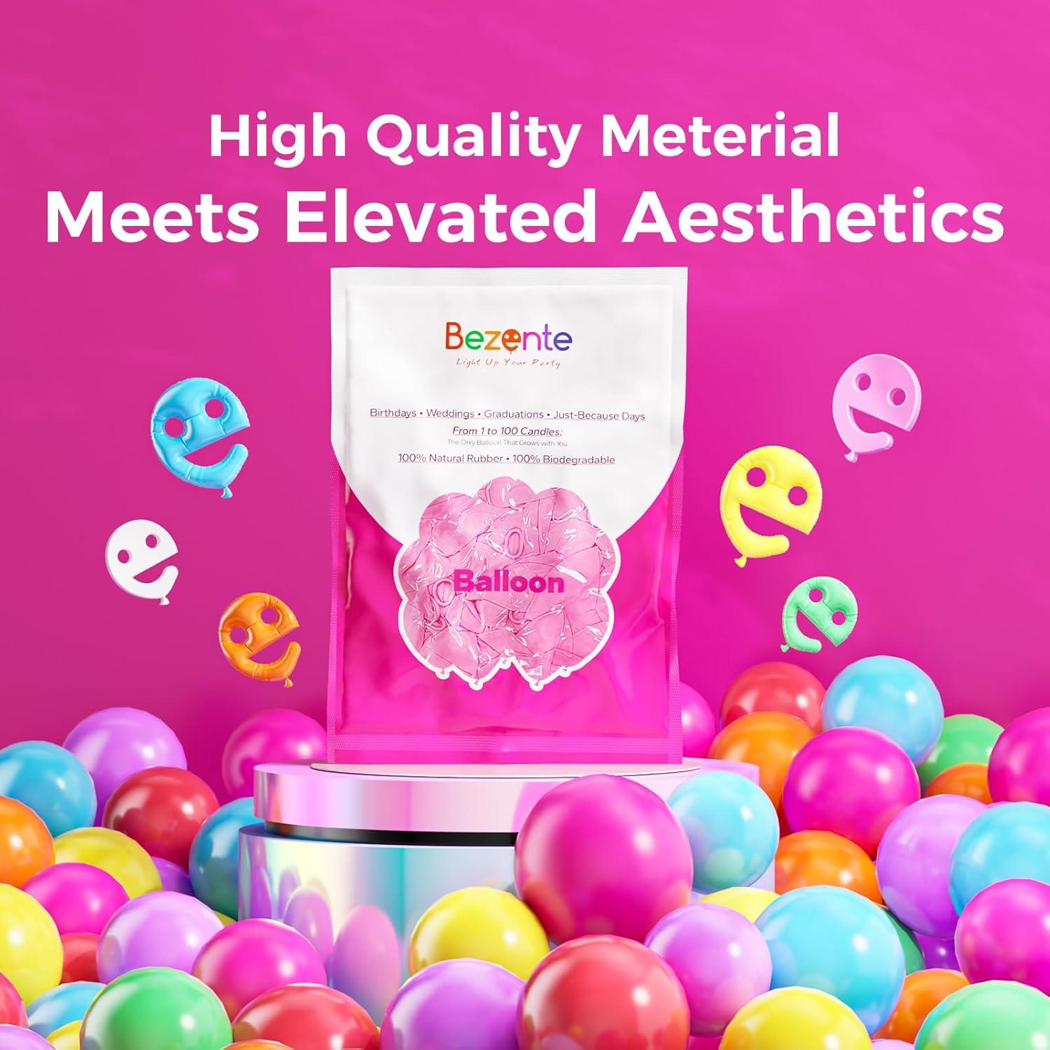 imageBezente Ivory White Balloons Latex Party Balloons 100 Pack 12 inch Round Helium Cream Beige Balloons for Wedding Birthday Gender Reveal Easter Tea Boho DecorationsA0093dusty Pink