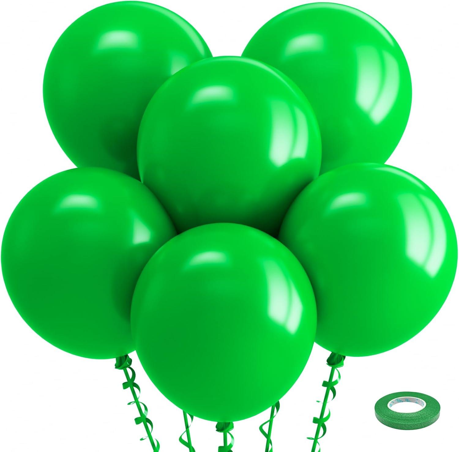 imageBezente Ivory White Balloons Latex Party Balloons 100 Pack 12 inch Round Helium Cream Beige Balloons for Wedding Birthday Gender Reveal Easter Tea Boho DecorationsA0082green
