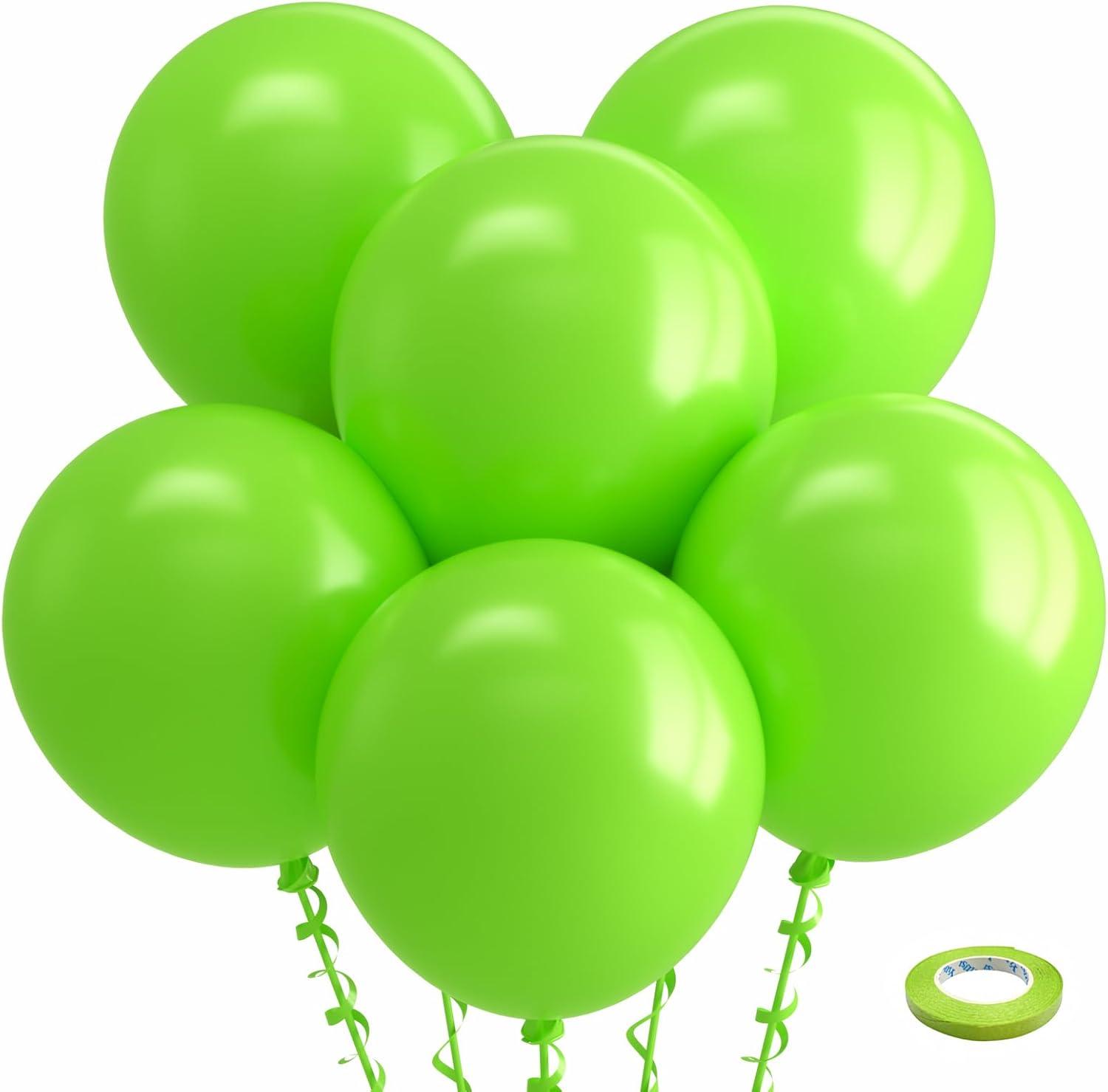imageBezente Ivory White Balloons Latex Party Balloons 100 Pack 12 inch Round Helium Cream Beige Balloons for Wedding Birthday Gender Reveal Easter Tea Boho DecorationsA0081lime Green