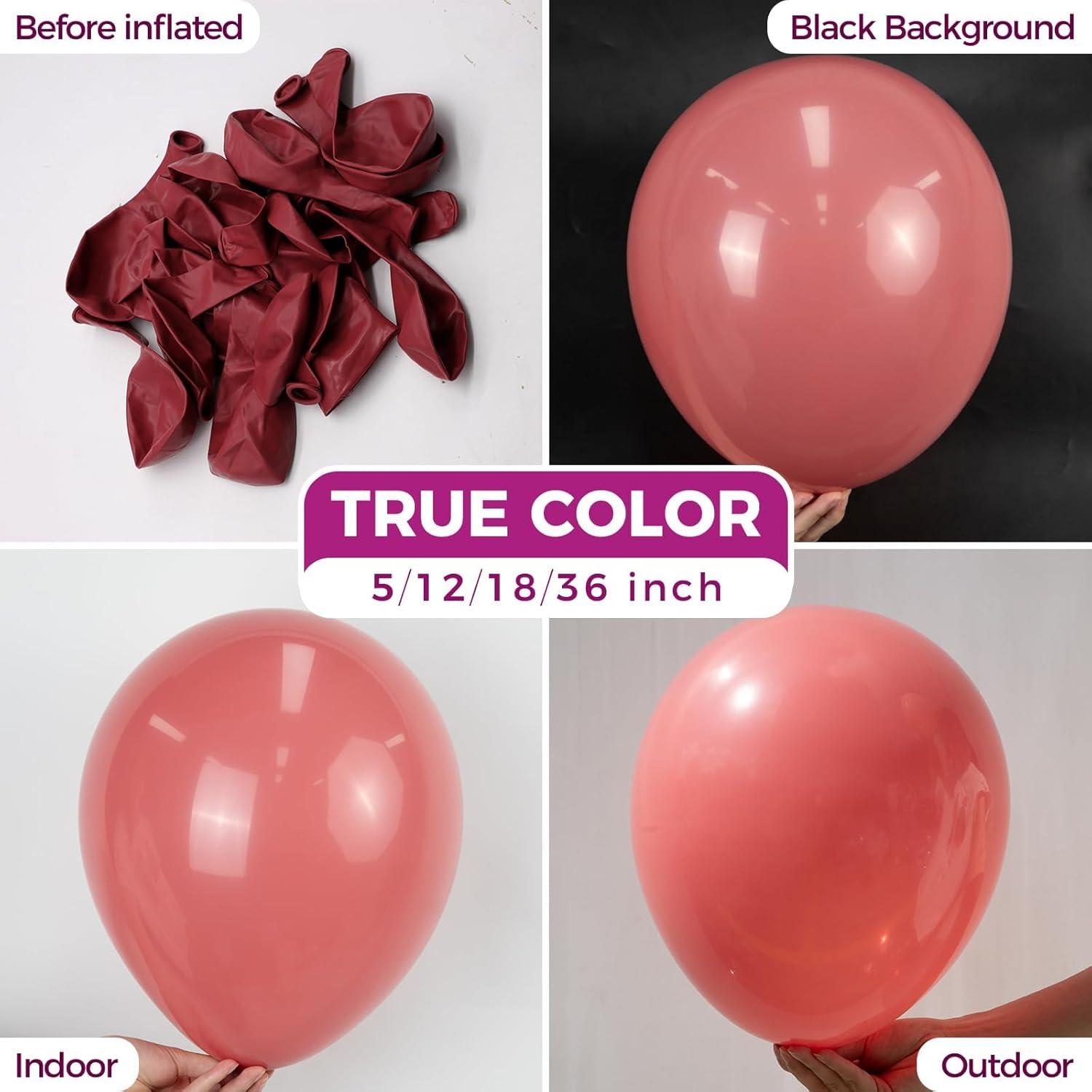imageBezente Ivory White Balloons Latex Party Balloons 100 Pack 12 inch Round Helium Cream Beige Balloons for Wedding Birthday Gender Reveal Easter Tea Boho DecorationsA0093dusty Pink