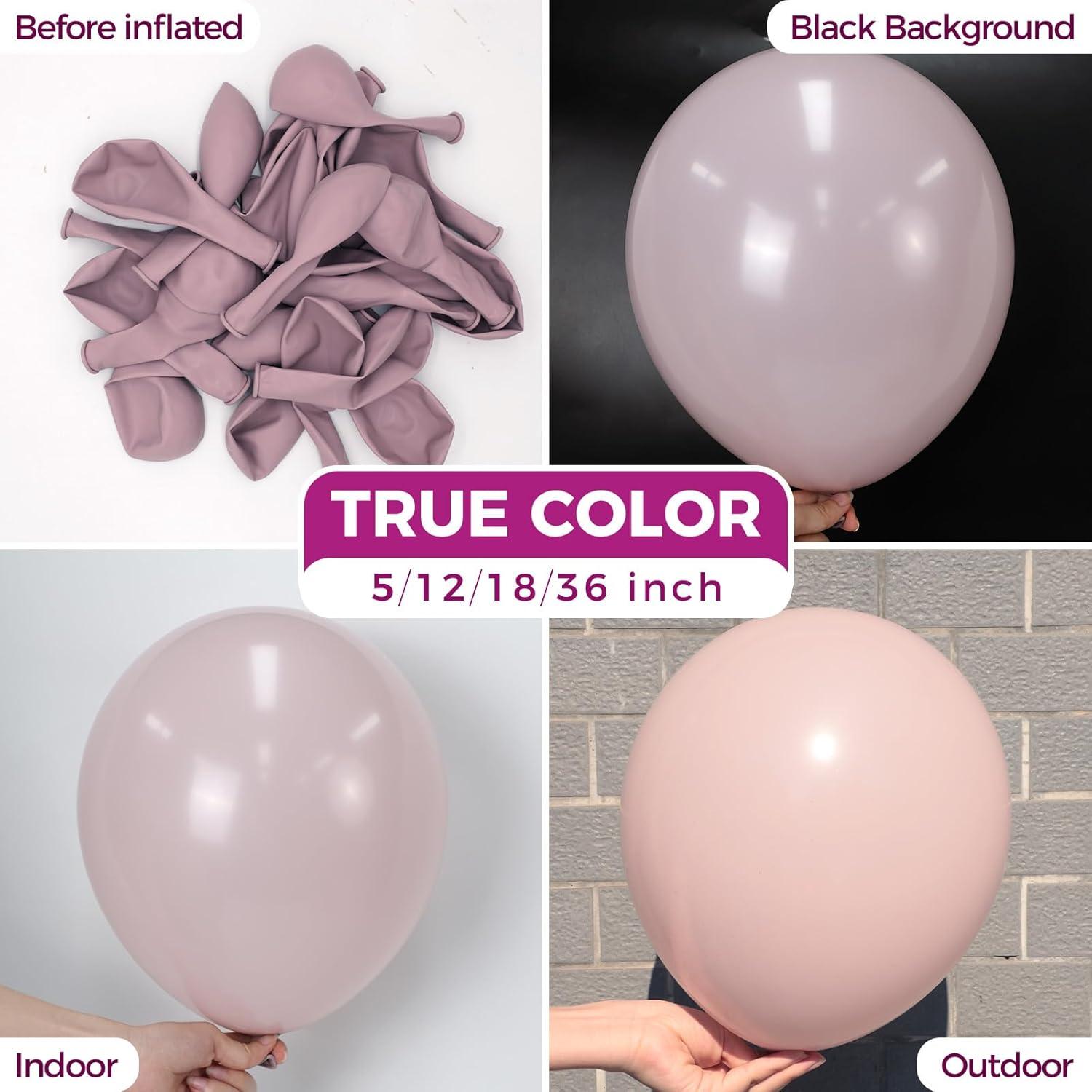 imageBezente Ivory White Balloons Latex Party Balloons 100 Pack 12 inch Round Helium Cream Beige Balloons for Wedding Birthday Gender Reveal Easter Tea Boho DecorationsA0095twilightpink