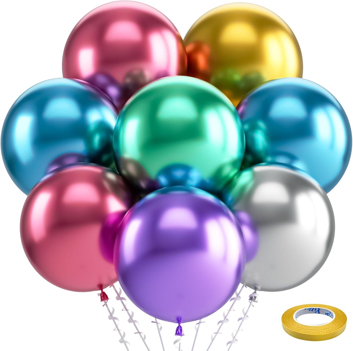 imageBezente Ivory White Balloons Latex Party Balloons 100 Pack 12 inch Round Helium Cream Beige Balloons for Wedding Birthday Gender Reveal Easter Tea Boho DecorationsB001metallic