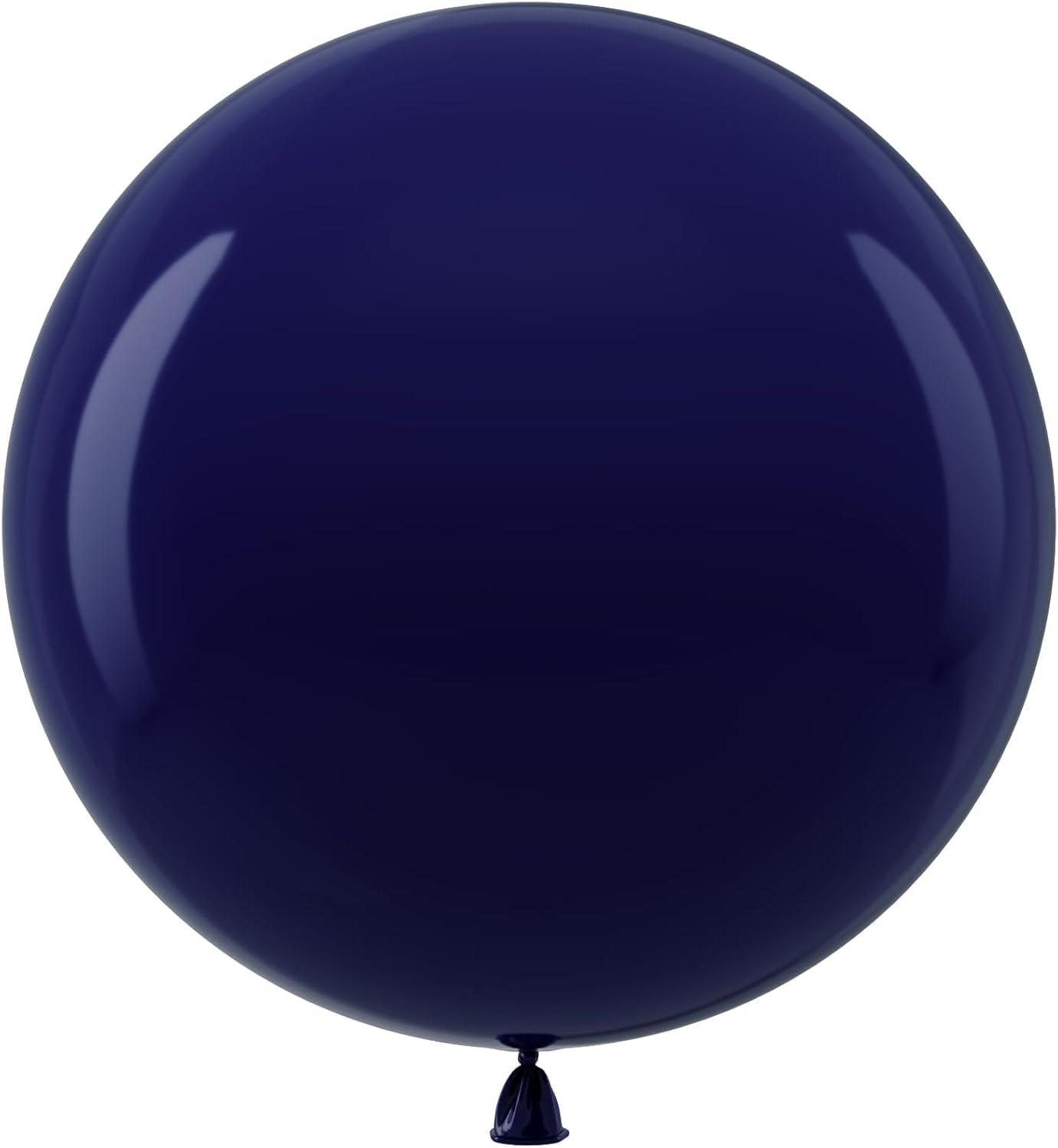 imageBezente Ivory White Balloons Latex Party Balloons 100 Pack 12 inch Round Helium Cream Beige Balloons for Wedding Birthday Gender Reveal Easter Tea Boho DecorationsA0077navy Blue