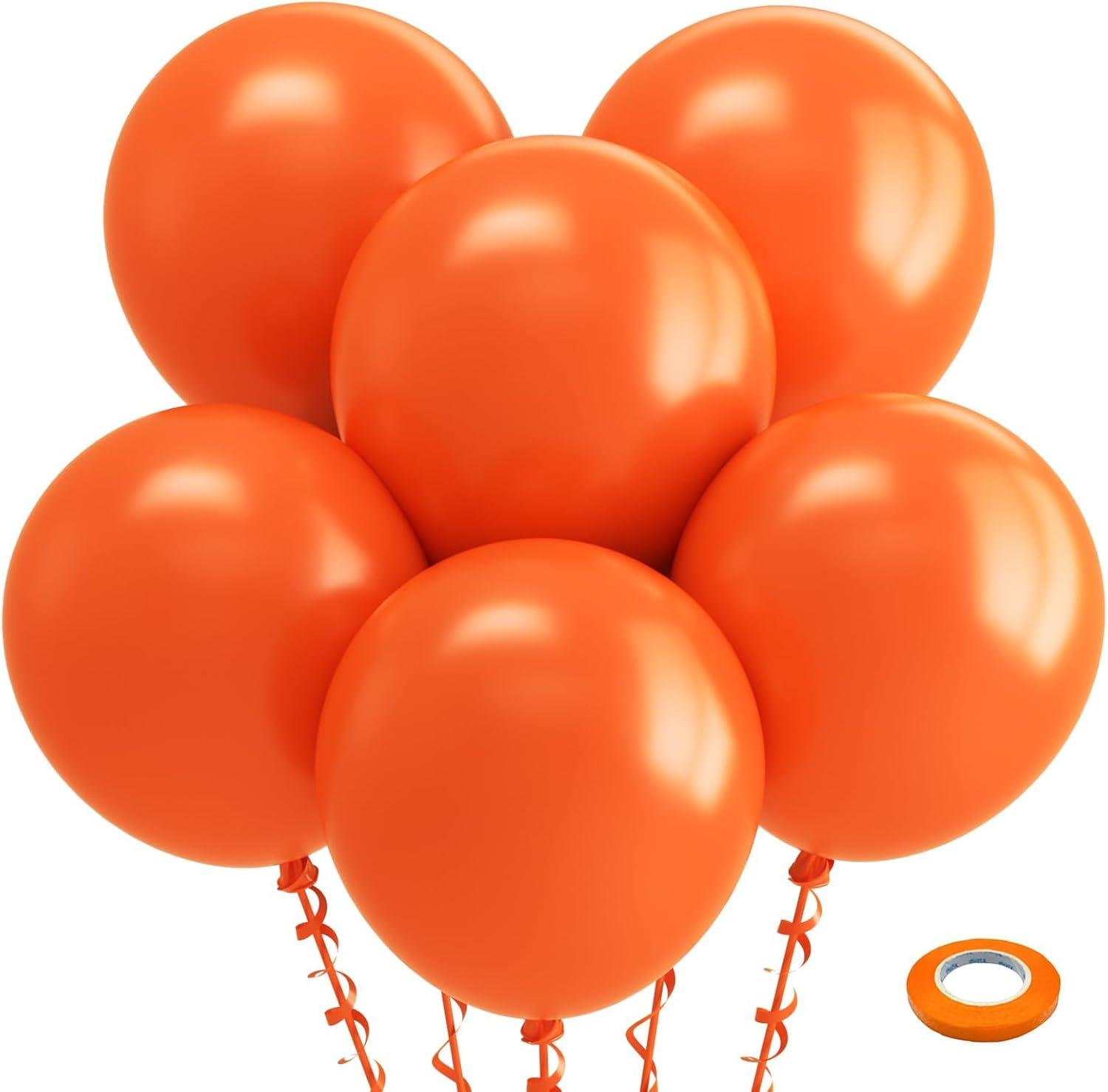 imageBezente Ivory White Balloons Latex Party Balloons 100 Pack 12 inch Round Helium Cream Beige Balloons for Wedding Birthday Gender Reveal Easter Tea Boho DecorationsA0112orange