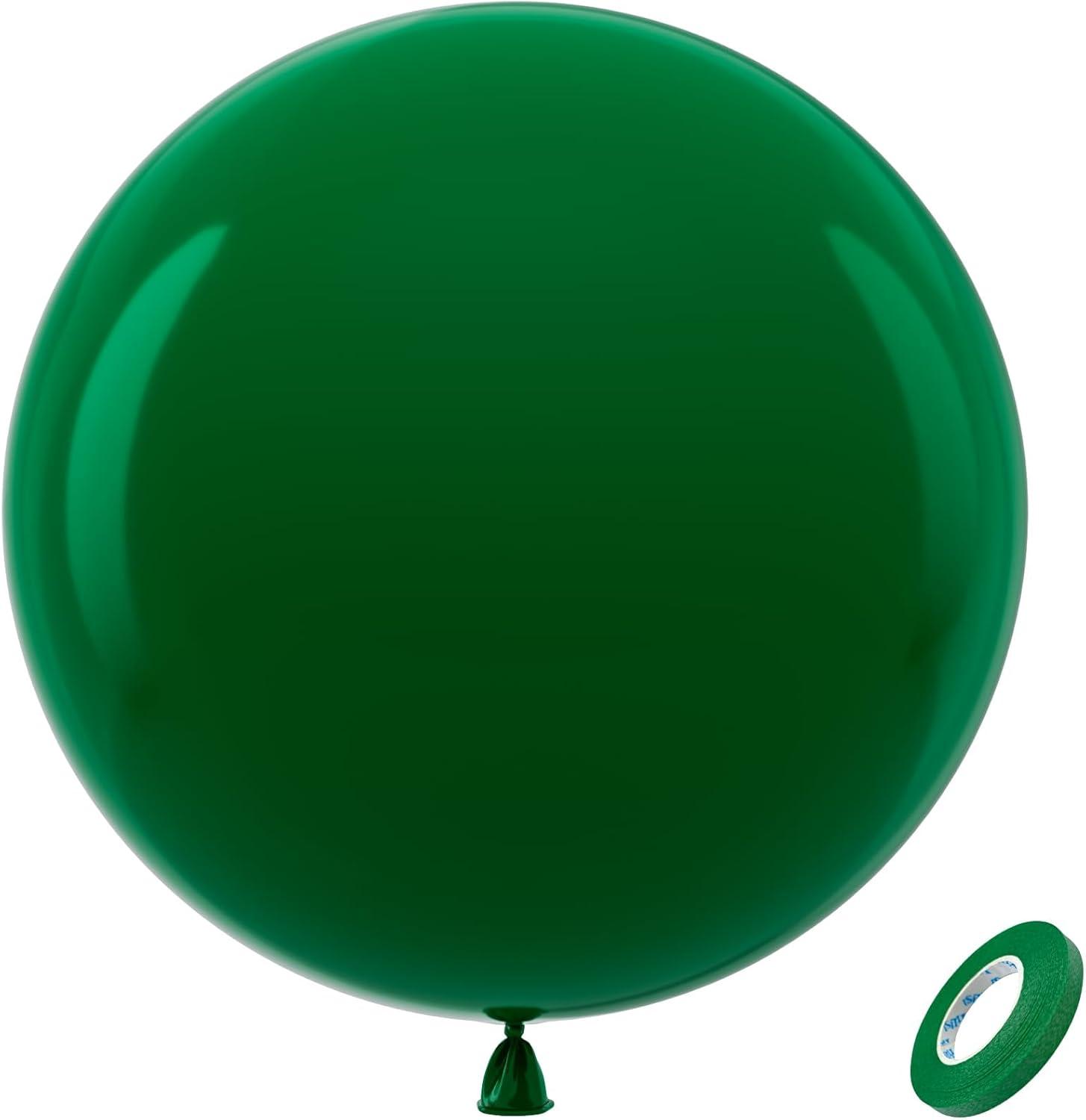 imageBezente Ivory White Balloons Latex Party Balloons 100 Pack 12 inch Round Helium Cream Beige Balloons for Wedding Birthday Gender Reveal Easter Tea Boho DecorationsA0084dark Green