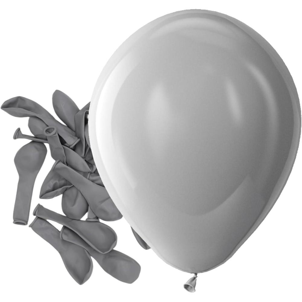 imageBezente Ivory White Balloons Latex Party Balloons 100 Pack 12 inch Round Helium Cream Beige Balloons for Wedding Birthday Gender Reveal Easter Tea Boho DecorationsA014gray