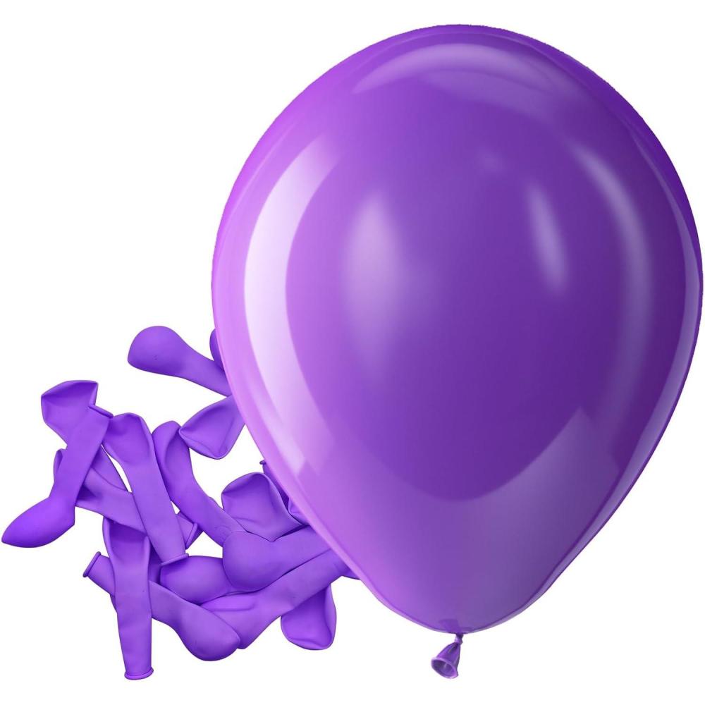 imageBezente Ivory White Balloons Latex Party Balloons 100 Pack 12 inch Round Helium Cream Beige Balloons for Wedding Birthday Gender Reveal Easter Tea Boho DecorationsA0102purple