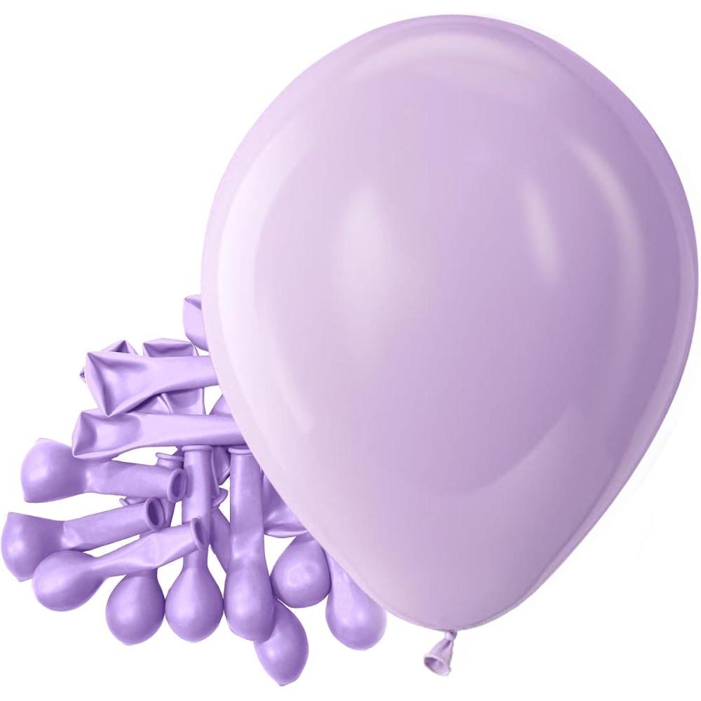 imageBezente Ivory White Balloons Latex Party Balloons 100 Pack 12 inch Round Helium Cream Beige Balloons for Wedding Birthday Gender Reveal Easter Tea Boho DecorationsA0101pastel Purple