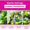 Bezente Dusty Pink Balloons Latex Party Balloons – 100 Pack 12 inch Round Helium Boho Blush Lilac Retro Pink Balloons for Graduation Anniversary Bachelorette Gender Reveal Princess Party Decorations(A008-1-lime Green)