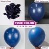 Bezente Dusty Pink Balloons Latex Party Balloons – 100 Pack 12 inch Round Helium Boho Blush Lilac Retro Pink Balloons for Graduation Anniversary Bachelorette Gender Reveal Princess Party Decorations(A007-7-navy Blue)