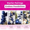 Bezente Dusty Pink Balloons Latex Party Balloons – 100 Pack 12 inch Round Helium Boho Blush Lilac Retro Pink Balloons for Graduation Anniversary Bachelorette Gender Reveal Princess Party Decorations(A007-7-navy Blue)