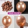 Bezente Dusty Pink Balloons Latex Party Balloons – 100 Pack 12 inch Round Helium Boho Blush Lilac Retro Pink Balloons for Graduation Anniversary Bachelorette Gender Reveal Princess Party Decorations(B004-metallic Rose Gold)