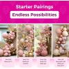Bezente Dusty Pink Balloons Latex Party Balloons – 100 Pack 12 inch Round Helium Boho Blush Lilac Retro Pink Balloons for Graduation Anniversary Bachelorette Gender Reveal Princess Party Decorations(A009-5-twilightpink)