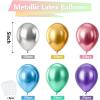 Bezente Ivory White Balloons Latex Party Balloons – 100 Pack 12 inch Round Helium Cream Beige Balloons for Wedding Birthday Gender Reveal Easter Tea Boho Decorations(B001-metallic)