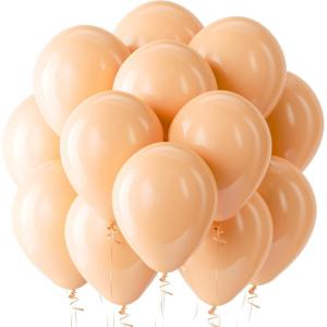 Bezente Dusty Pink Balloons Latex Party Balloons – 100 Pack 12 inch Round Helium Boho Blush Lilac Retro Pink Balloons for Graduation Anniversary Bachelorette Gender Reveal Princess Party Decorations(A013-nude)