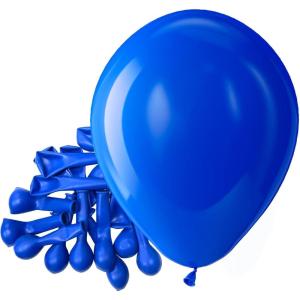 Bezente Ivory White Balloons Latex Party Balloons – 100 Pack 12 inch Round Helium Cream Beige Balloons for Wedding Birthday Gender Reveal Easter Tea Boho Decorations(A007-5-royal Blue)
