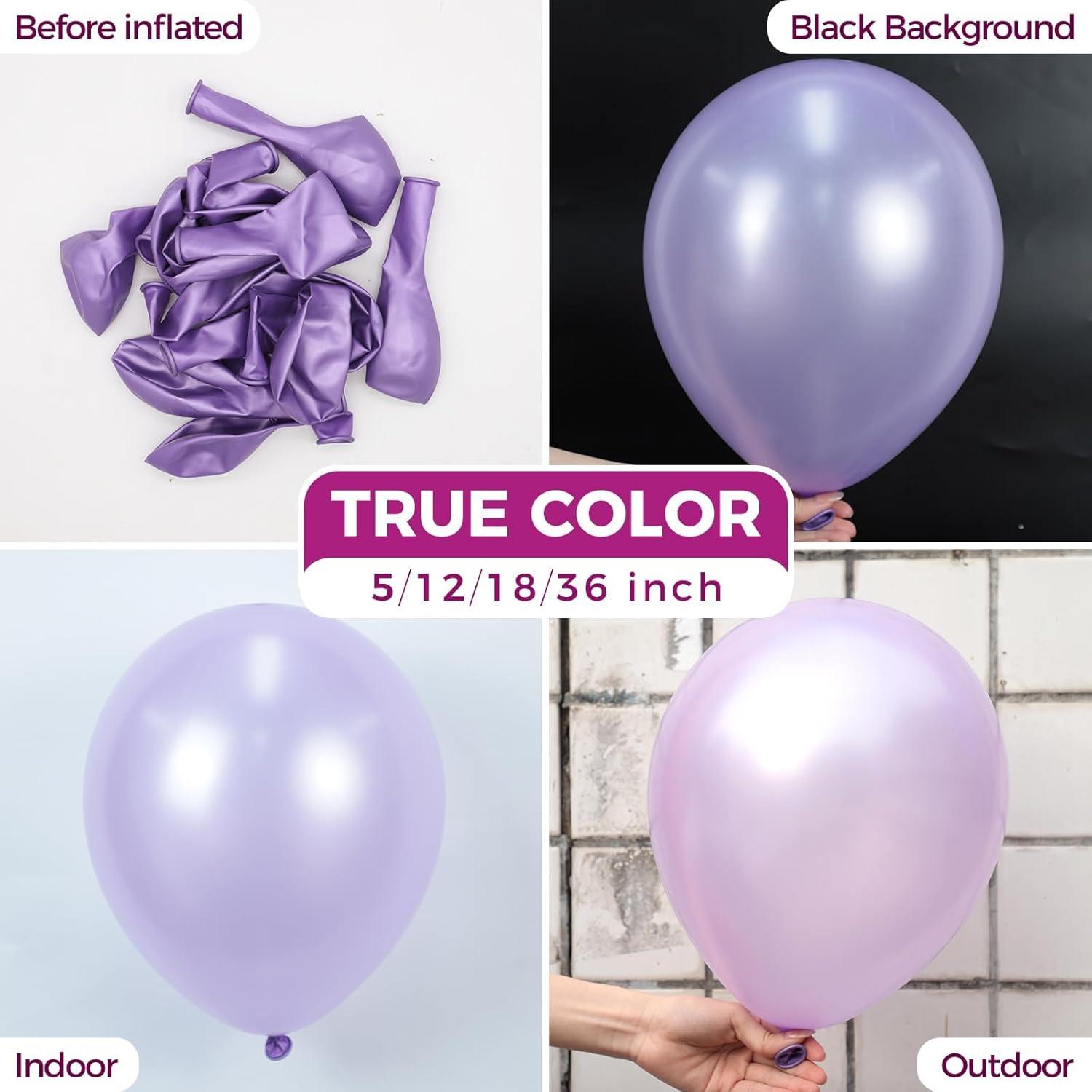 imageBezente Lime Green Latex Party Balloons 100 Pack 12 inch Round Helium Light Pastel Kelly Green Balloons for Graduation Wedding Engagement Spring Forest Theme Birthday Tea Party Decorations12purplea120