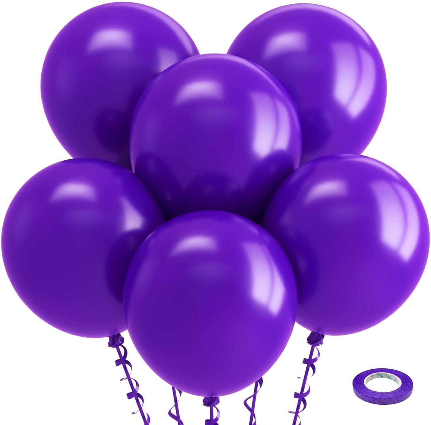 imageBezente Lime Green Latex Party Balloons 100 Pack 12 inch Round Helium Light Pastel Kelly Green Balloons for Graduation Wedding Engagement Spring Forest Theme Birthday Tea Party Decorations12purpleg117