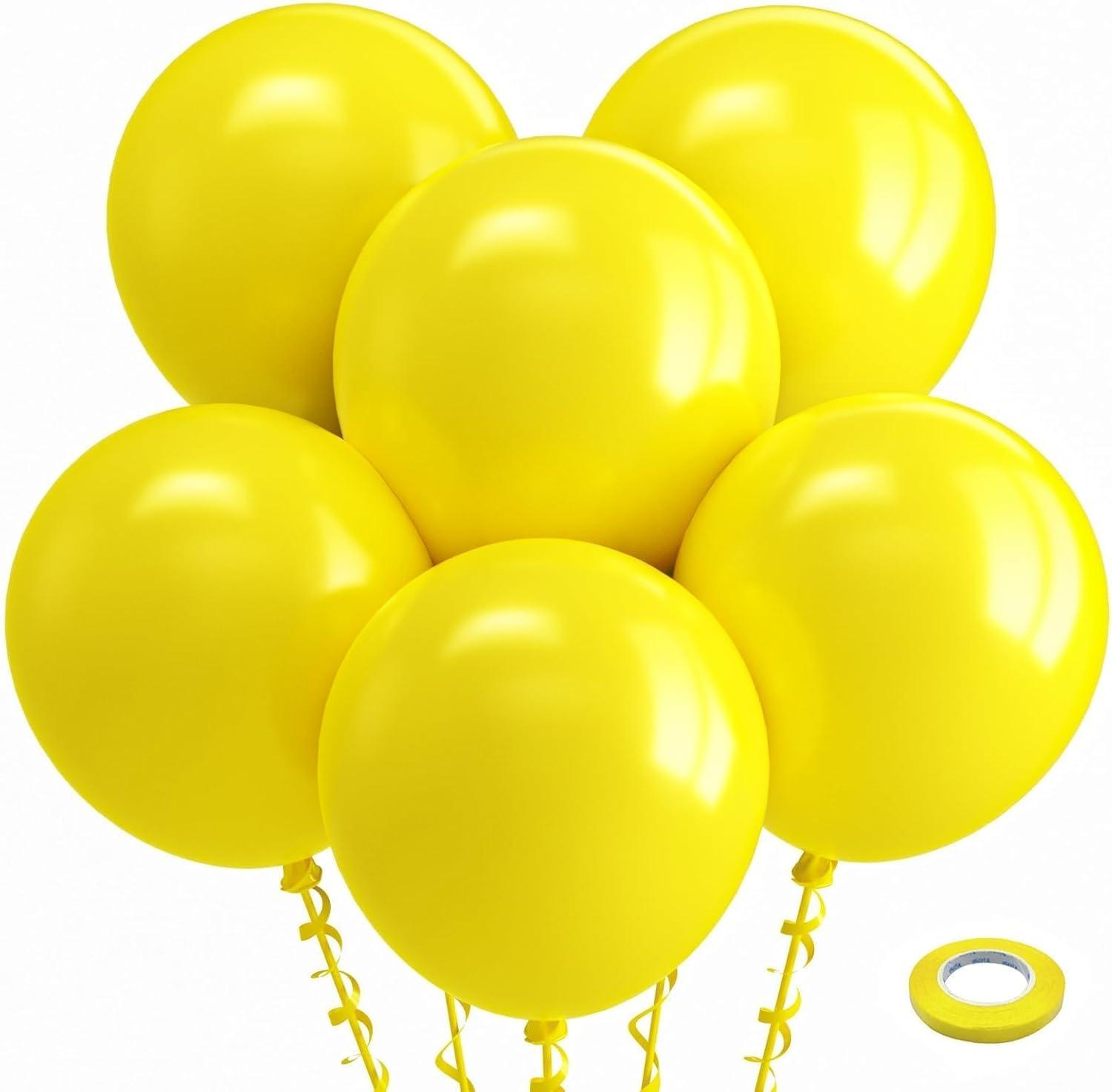 imageBezente Lime Green Latex Party Balloons 100 Pack 12 inch Round Helium Light Pastel Kelly Green Balloons for Graduation Wedding Engagement Spring Forest Theme Birthday Tea Party Decorations08yellowg55