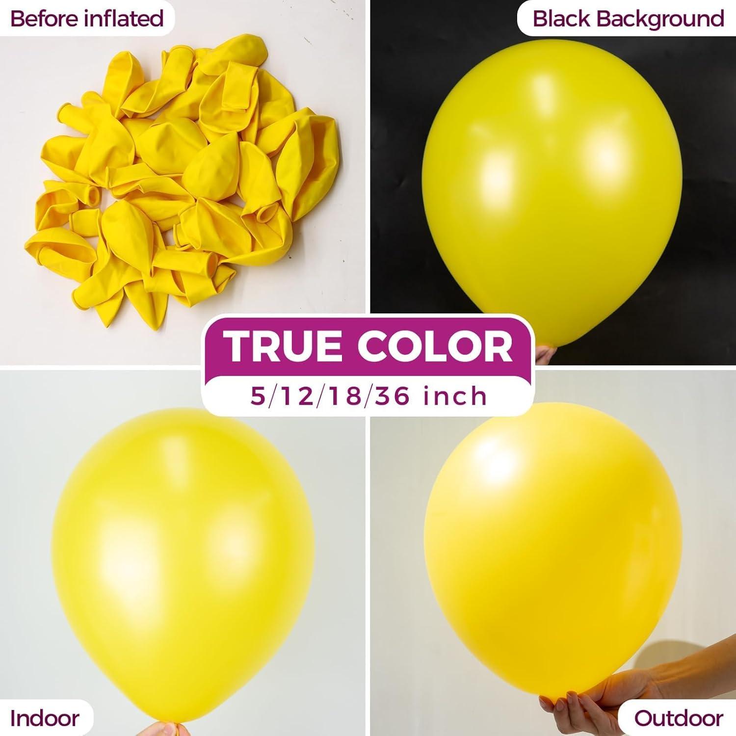 imageBezente Lime Green Latex Party Balloons 100 Pack 12 inch Round Helium Light Pastel Kelly Green Balloons for Graduation Wedding Engagement Spring Forest Theme Birthday Tea Party Decorations08yellowg55