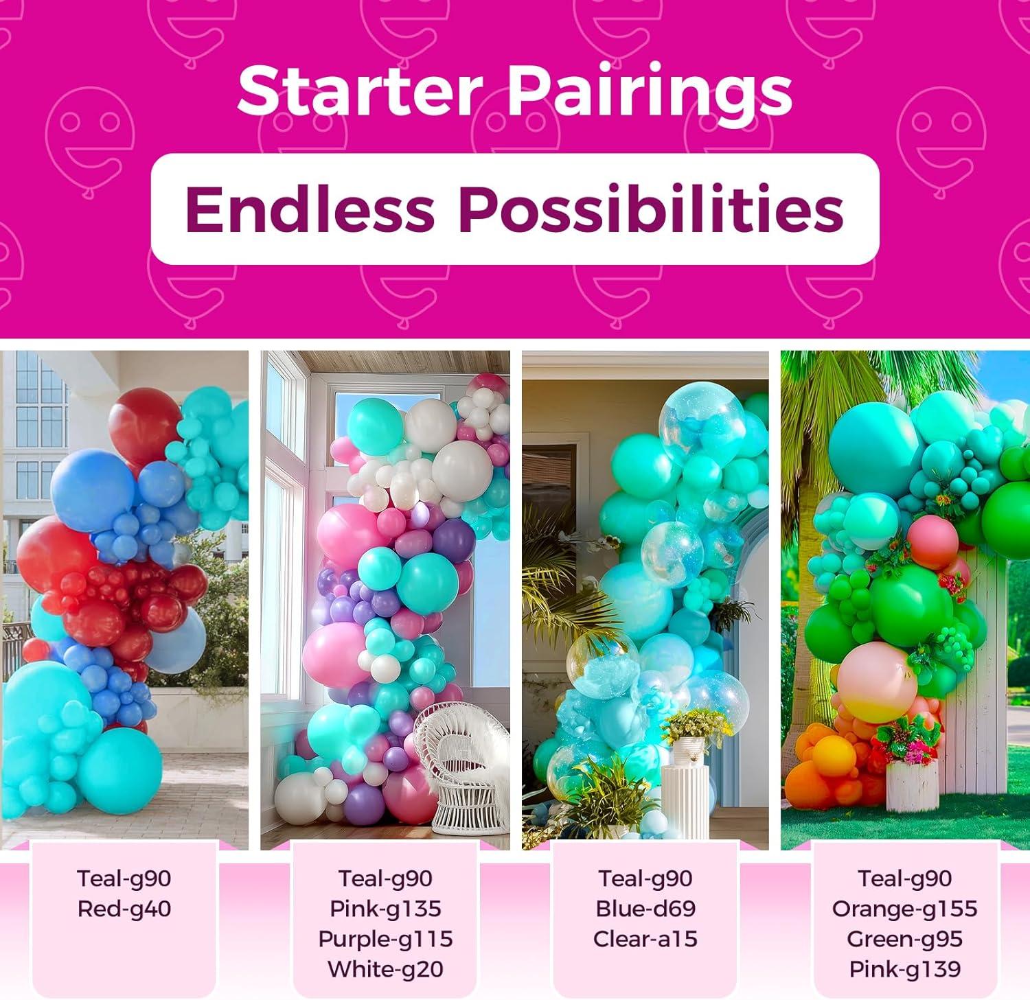 imageBezente Lime Green Latex Party Balloons 100 Pack 12 inch Round Helium Light Pastel Kelly Green Balloons for Graduation Wedding Engagement Spring Forest Theme Birthday Tea Party Decorations10tealg90