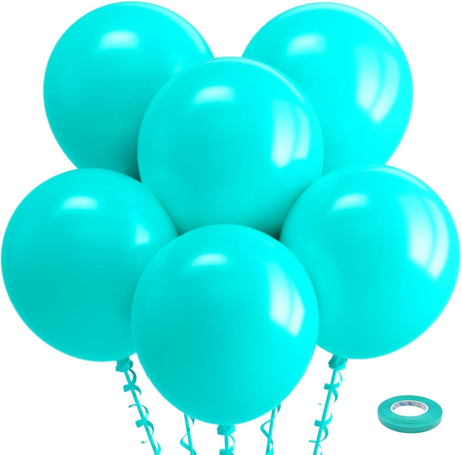 imageBezente Lime Green Latex Party Balloons 100 Pack 12 inch Round Helium Light Pastel Kelly Green Balloons for Graduation Wedding Engagement Spring Forest Theme Birthday Tea Party Decorations10tealg90