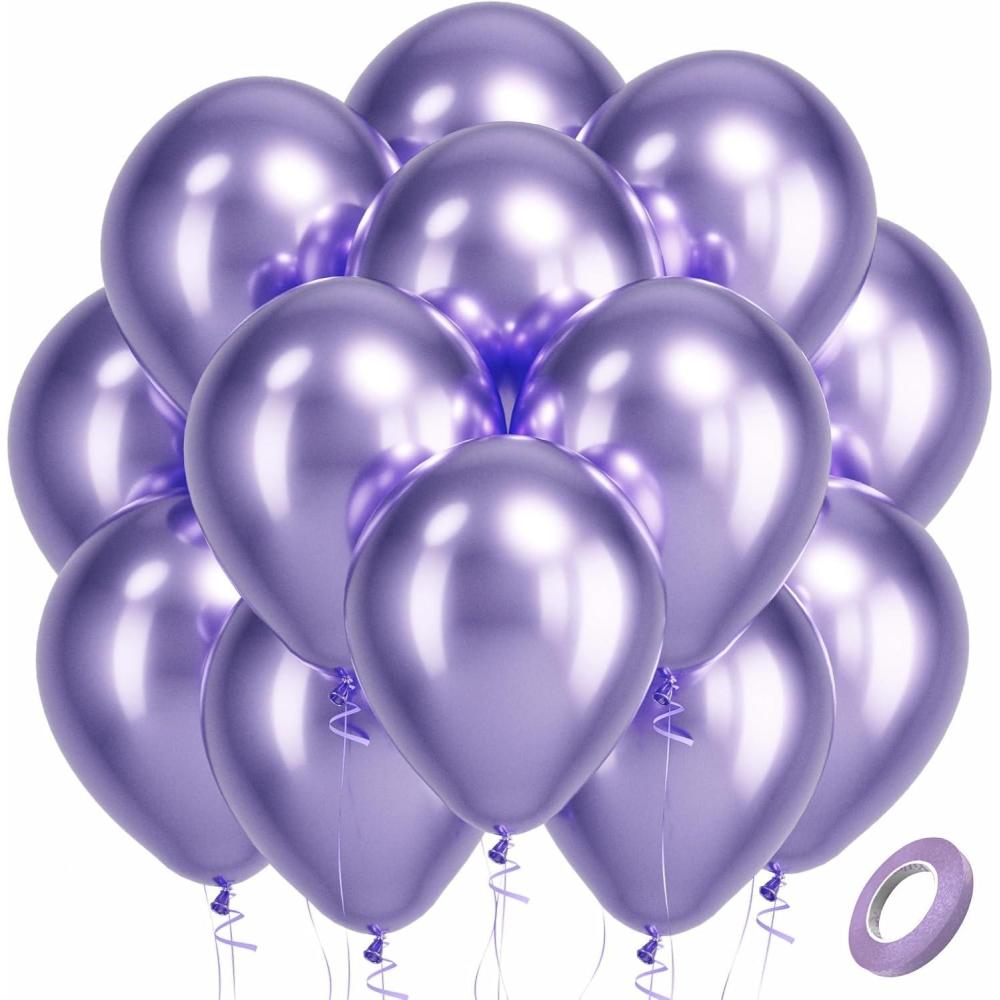 imageBezente Lime Green Latex Party Balloons 100 Pack 12 inch Round Helium Light Pastel Kelly Green Balloons for Graduation Wedding Engagement Spring Forest Theme Birthday Tea Party Decorations12purples116