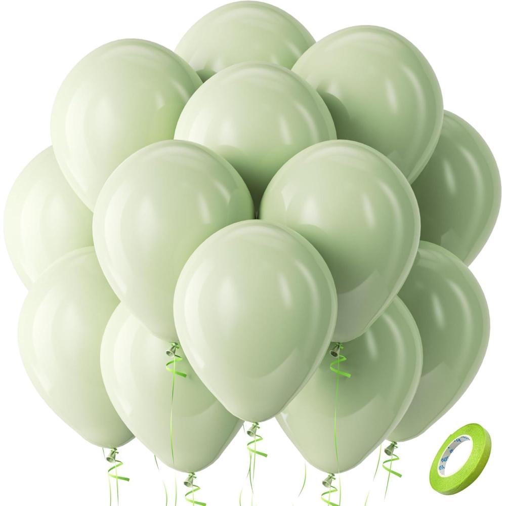 imageBezente Lime Green Latex Party Balloons  100 Pack 12 inch Round Helium Light Pastel Kelly Green Balloons for Graduation Wedding Engagement Spring Forest Theme Birthday Tea Party Decorations11greenp102