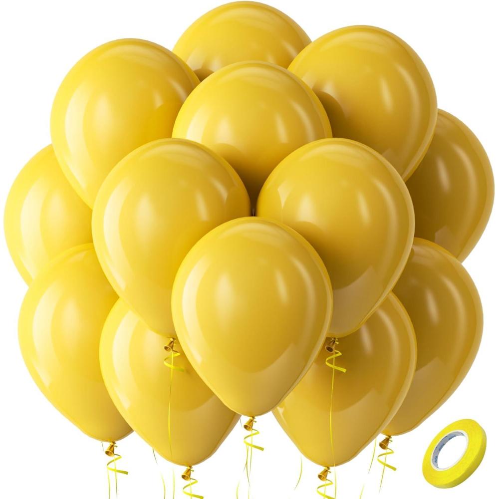 imageBezente Lime Green Latex Party Balloons  100 Pack 12 inch Round Helium Light Pastel Kelly Green Balloons for Graduation Wedding Engagement Spring Forest Theme Birthday Tea Party Decorations08yellowp58