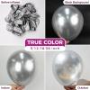 Bezente Lime Green Latex Party Balloons – 100 Pack 12 inch Round Helium Light Pastel Kelly Green Balloons for Graduation Wedding Engagement Spring Forest Theme Birthday Tea Party Decorations(06-silver-s35)
