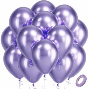 Bezente Lime Green Latex Party Balloons – 100 Pack 12 inch Round Helium Light Pastel Kelly Green Balloons for Graduation Wedding Engagement Spring Forest Theme Birthday Tea Party Decorations(12-purple-s116)