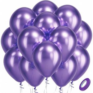 Bezente Lime Green Latex Party Balloons – 100 Pack 12 inch Round Helium Light Pastel Kelly Green Balloons for Graduation Wedding Engagement Spring Forest Theme Birthday Tea Party Decorations(12-purple-s119)