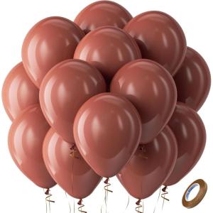 Bezente Lime Green Latex Party Balloons – 100 Pack 12 inch Round Helium Light Pastel Kelly Green Balloons for Graduation Wedding Engagement Spring Forest Theme Birthday Tea Party Decorations(15-brown-g169)