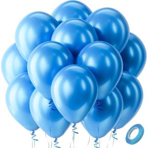 Bezente Lime Green Latex Party Balloons – 100 Pack 12 inch Round Helium Light Pastel Kelly Green Balloons for Graduation Wedding Engagement Spring Forest Theme Birthday Tea Party Decorations(09-blue-a77)