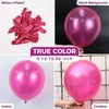 Bezente Metallic Green Balloons Latex Boho Party Balloons 100 Pack 12 inch(13-pink-a141)