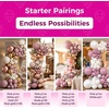 Bezente Metallic Green Balloons Latex Boho Party Balloons 100 Pack 12 inch(13-pink-p144)