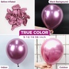 Bezente Metallic Green Balloons Latex Boho Party Balloons 100 Pack 12 inch(13-pink-s142)