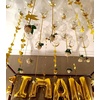 Bezente Metallic Green Balloons Latex Boho Party Balloons 100 Pack 12 inch(Confetti-gold)