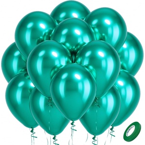 Bezente Metallic Green Balloons Latex Boho Party Balloons 100 Pack 12 inch(11-green-s99)