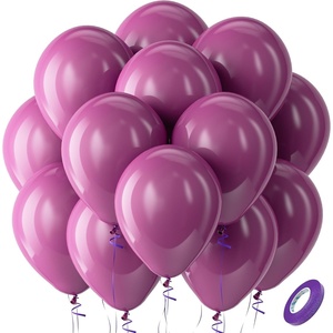 Bezente Metallic Green Balloons Latex Boho Party Balloons 100 Pack 12 inch(12-purple-p121)
