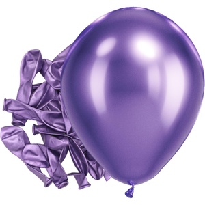 Bezente Metallic Green Balloons Latex Boho Party Balloons 100 Pack 12 inch(12-purple-s119)