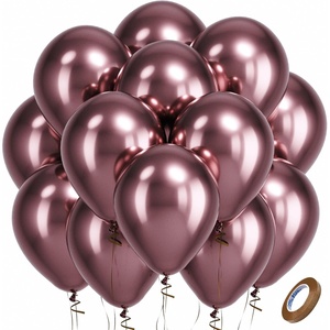 Bezente Metallic Green Balloons Latex Boho Party Balloons 100 Pack 12 inch(15-brown-s172)